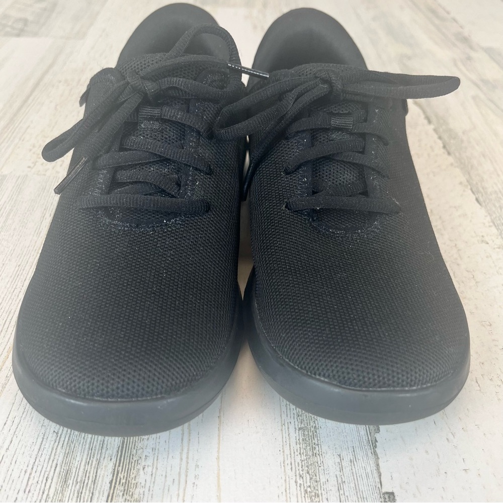 Kizik Madrid Eco Knit SlipOn LaceUp Black Comfort Sneakers - Picture 10 of 10